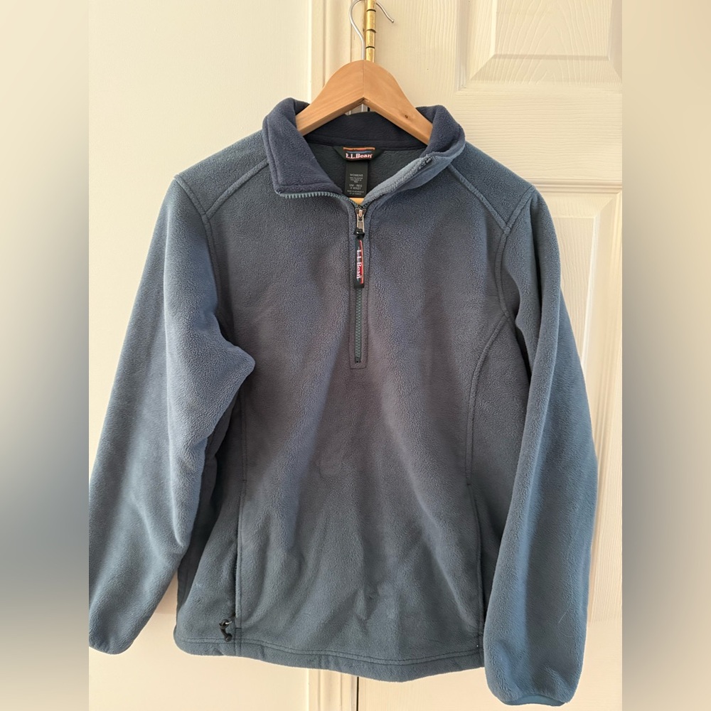 Women’s Small LL Bean 1/4 zip fleece sweater